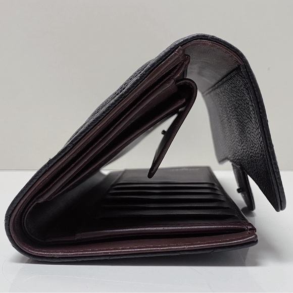 Chanel Classic Black Quilted Caviar Leather Long Flap Wallet - Picture 6 of 11
